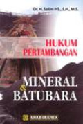 Hukum Pertambangan: Mineral Dan Batubara