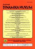 Jurnal Dinamika Hukum Vol.11 No.2 Mei 2011