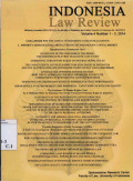 Indonesian Law Review Vol 4 No 1-3, 2014
