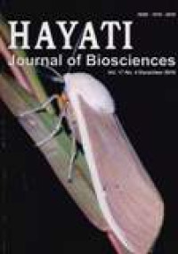 HAYATI : Journal Of Biosciences Vol.17 No.4 December 2010