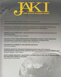Jurnal Akuntansi Dan Keuangan Indonesia ( JAKI ) VOL.14 NO.1-2