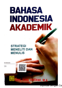 Bahasa Indonesia Akademik (Strategi Meneliti dan Menulis)