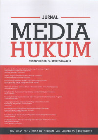 Jurnal Media Hukum VOL. 24 NO. 1-2