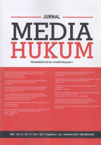 Jurnal Media Hukum VOL. 25 NO. 1-2