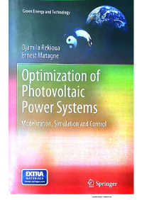 Optimization of Photovoltaic Power Systems : Modelization, Simulation and Control