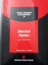 Recent Research Developments In : Chemical Physics Part II Vol. 4