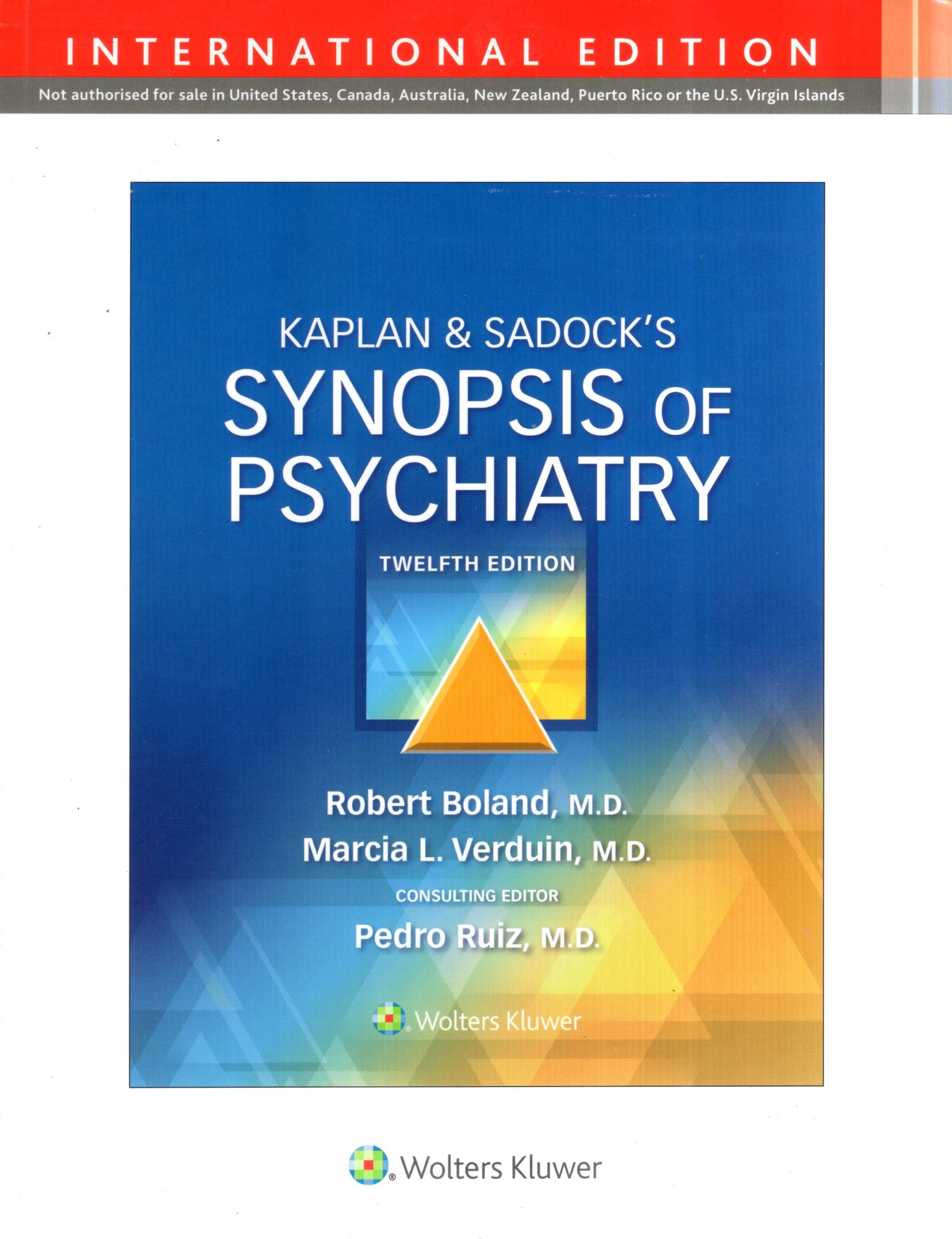 Kaplan & Sandock's : Synopsis of Psychiartry