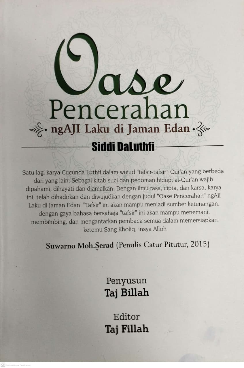Oase Pencerahan- ngAJI Laku di Jaman Edan