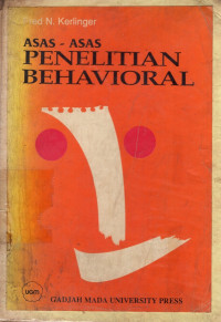 Asas-asas Penelitian Behavioral