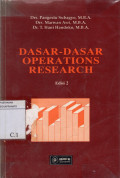 Dasar-dasar Operations Research, Ed. 2