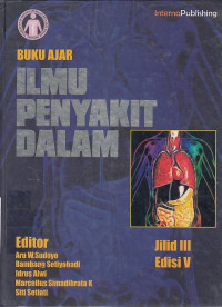 Buku Ajar: Ilmu Penyakit Dalam Jil.3 Ed.5