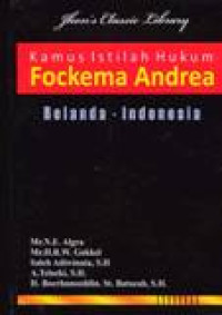 Kamus Istilah Hukum Fockema Andrea Belanda - Indonesia