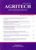 AGRITECH : Jurnal Teknologi Pertanian Vol. 30, No.3Agustus 2010
