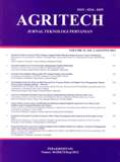 AGRITECH : Jurnal Teknologi Pertanian Vol.32 No.3, Agustus 2012