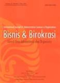 Bisnis & Birokrasi: Jurnal Ilmu Administrasi Dan Organisasi Vol.19 No.2 May 2012