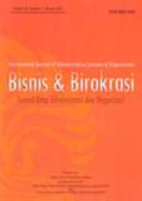 Bisnis & Birokrasi: Jurnal Ilmu Administrasi Dan Organisasi Vol.20 No.1 January 2013