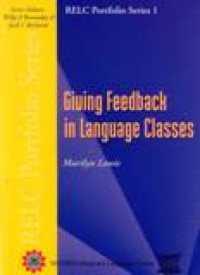 Giving Feedback In Language Classes RELC Portfolio Series 1