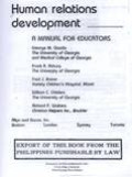 Human Relations Development  Ed.3