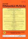 Jurnal Dinamika Hukum Vol.10 No.3 September 2010