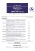 Jurnal Manusia Dan Lingkungan Vol.19 No.1 Maret 2012