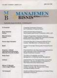 Manajemen Dan Bisnis Vol.10 No.1 Maret 2011