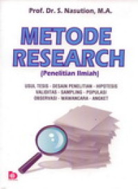 Metode Research (Penelitian Ilmiah)