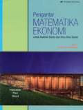 Pengantar Matematika Ekonomi : Untuk Analisis Bisnis Dan Ilmu-ilmu  Sosial, Jilid 2 Ed.13