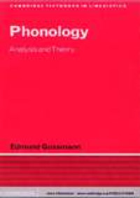 Phonology: Analysis And Theory