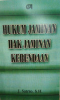 Hukum Jaminan Hak Jaminan Kebendaan