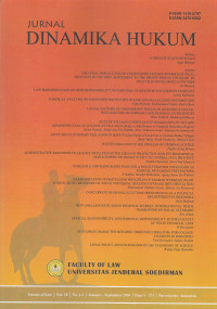 Jurnal Dinamika Hukum VOL. 18 NO. 1-3