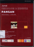 Jurnal Teknologi & Industri Pangan Vol.24 No.1-2 Tahun 2013