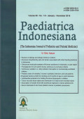 Paediatrica Indonesiana VOL.56 NO.1-6