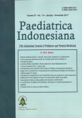 Paediatrica Indonesiana VOL.57 NO.1-6