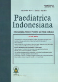 Paediatrica Indonesiana VOL.58 NO.1-4