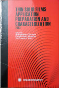 Thin Solid Films : Application, Preparation and Characterization