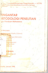 Image of Pengantar Metodologi Penelitian