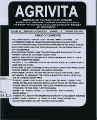 Image of AGRIVITA: Journal Of Agricultural Science Vol.36 No.1-3 Feb-Oct 2014