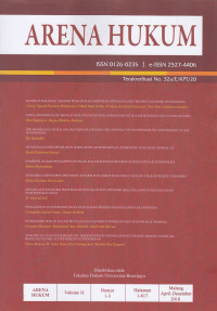 Image of Arena Hukum VOL. 11 NO. 1-3