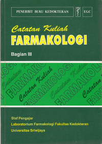 Image of Catatan Kuliah Farmakologi Bag. 3