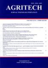 Image of AGRITECH : Jurnal Teknologi Pertanian Vol.30, No.1, Februari 2010