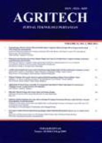 Image of AGRITECH ; Jurnal Teknologi Pertanian Vol.32 No.2, Mei 2012