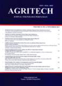 Image of AGRITECH : Jurnal Teknologi Pertanian Vol.33, No.4,November 2013