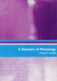 Image of A Glossary Of Phonology