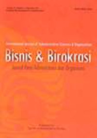 Image of Bisnis & Birokrasi: Jurnal Ilmu Administrasi Dan Organisasi Vol.18 No.3 September 2011