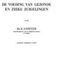 Image of De Voeding Van Gezonde En Zieke Zuigelingen