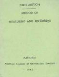 Image of Joint Motion : Method Of Measuring And Recording
