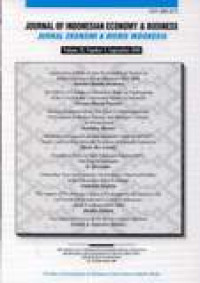 Image of Journal Of Indonesian Economy And Business Vol.25 No.3 September 2010