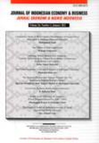 Image of Journal Of Indonesian Economy And Business Vol.26 No.1 January 2011