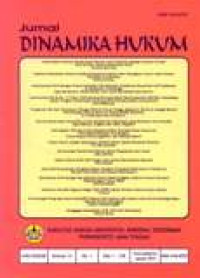 Image of Jurnal Dinamika Hukum Vol.13 No.1 Januari 2013