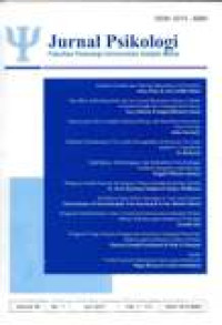 Image of Jurnal Psikologi Vol. 38 No. 1 Juni 2011